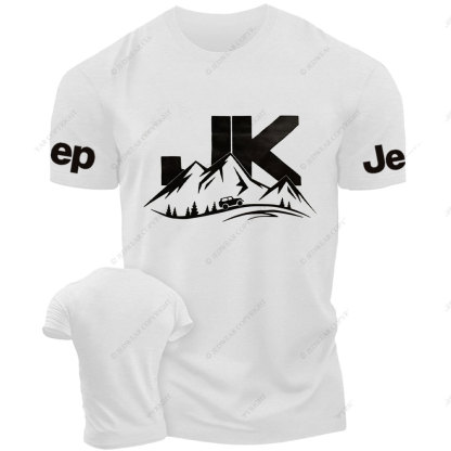 JK Wrangler Driving on a Winding Mountain Road Jp T-Shirt