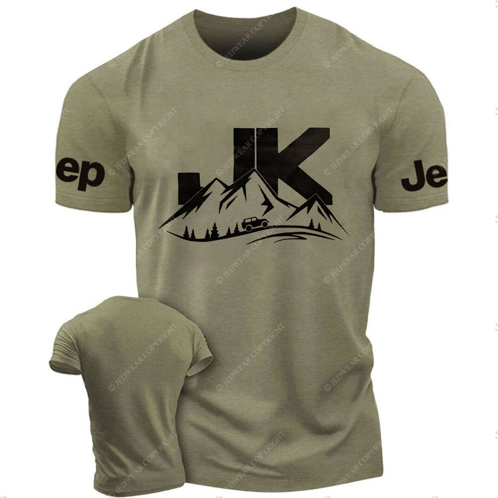 JK Wrangler Driving on a Winding Mountain Road Jp T-Shirt