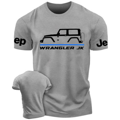 Jp Wrangler JK 2007- 2018 Car Enthusiast Thin Blue Line Police T-Shirt
