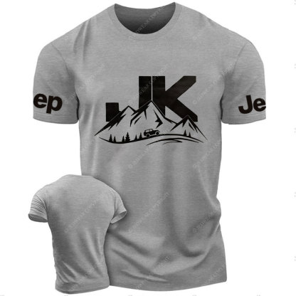 JK Wrangler Driving on a Winding Mountain Road Jp T-Shirt