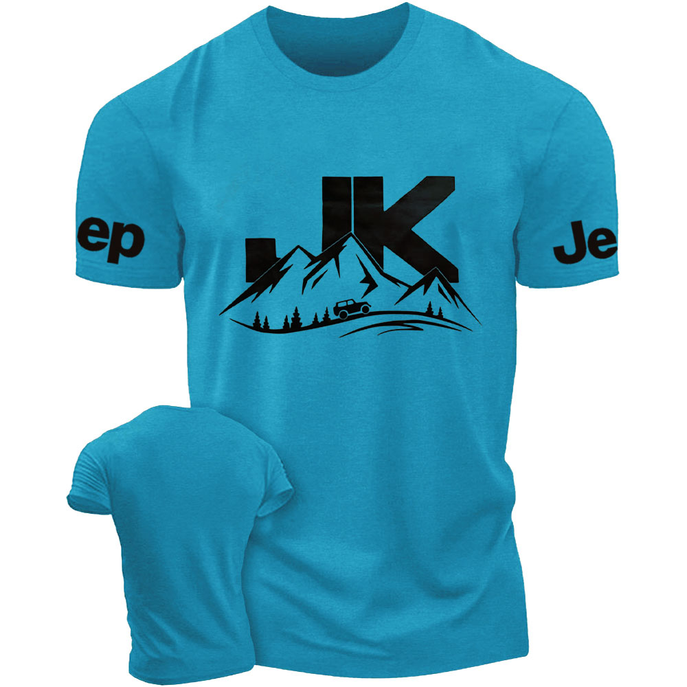 JK Wrangler Driving on a Winding Mountain Road Jp T-Shirt