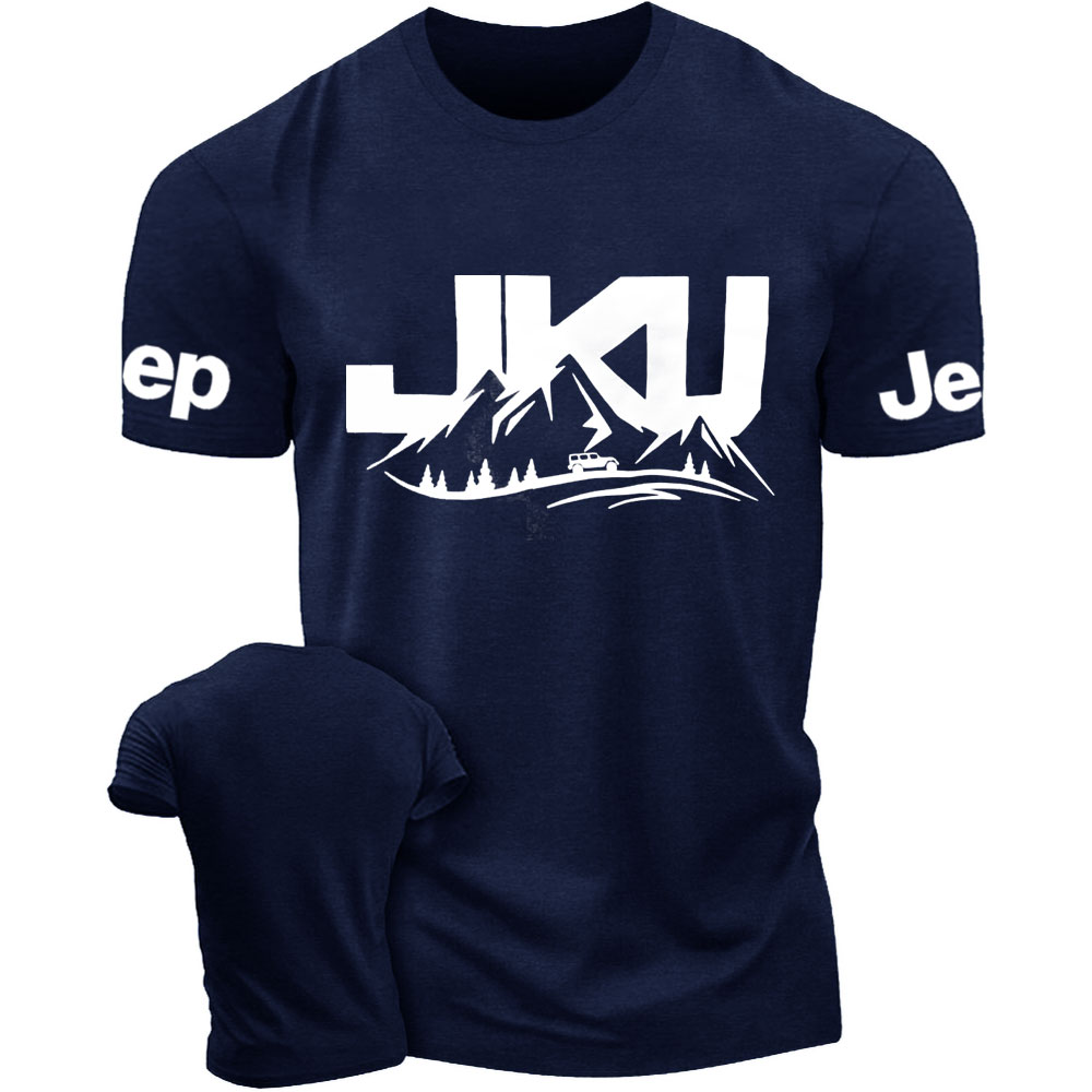 JKU Jp Wrangler JK Unlimited Driving on a Winding Mountain Road T-Shirt