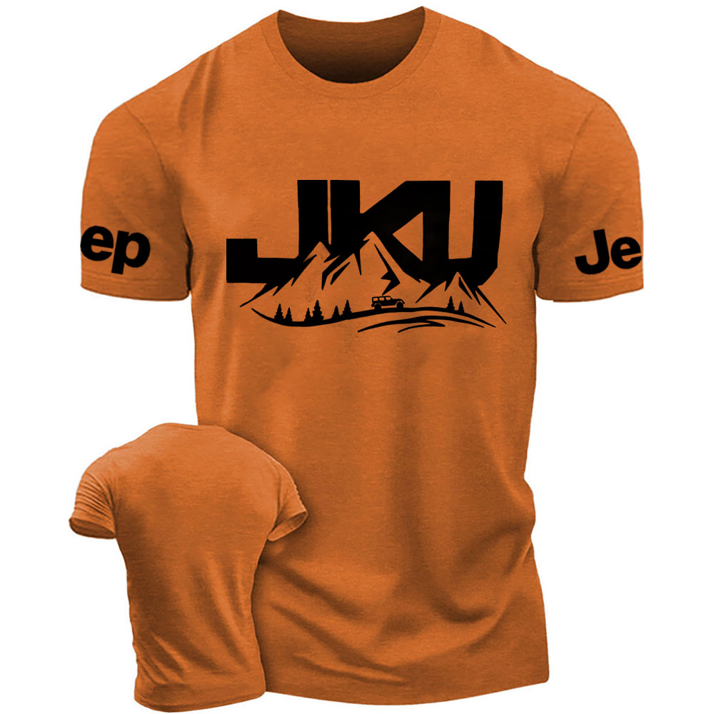 JKU Jp Wrangler JK Unlimited Driving on a Winding Mountain Road T-Shirt