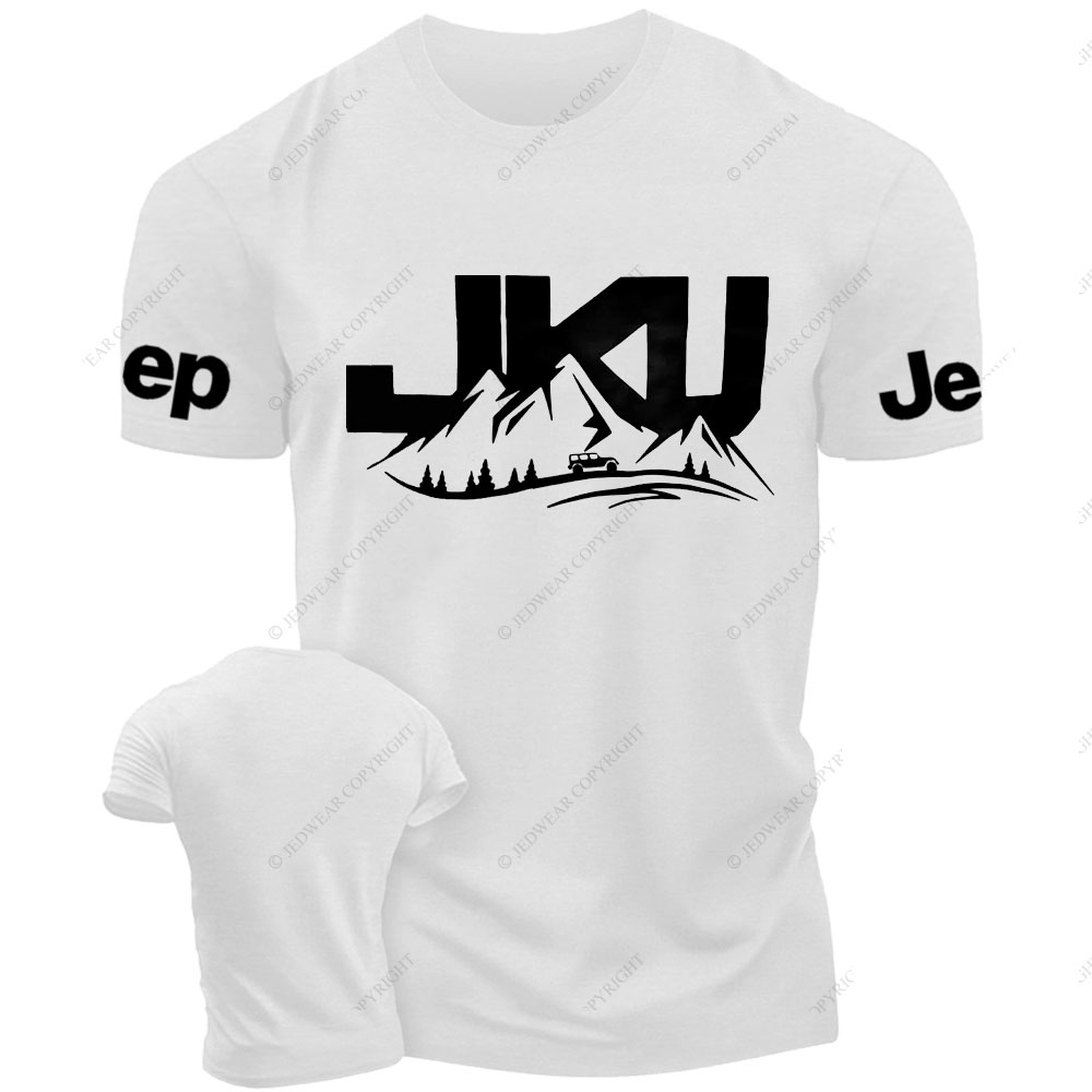 JKU Jp Wrangler JK Unlimited Driving on a Winding Mountain Road T-Shirt