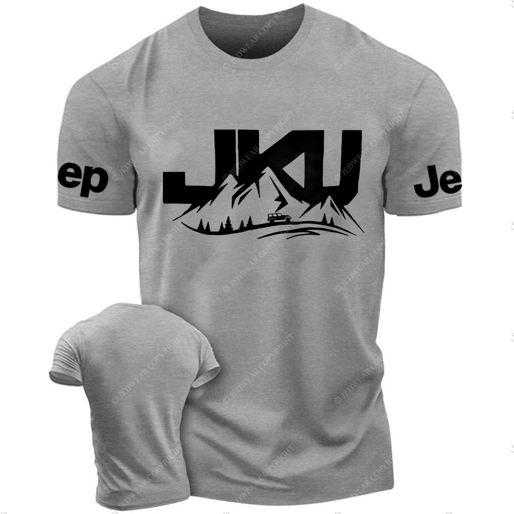 JKU Jp Wrangler JK Unlimited Driving on a Winding Mountain Road T-Shirt