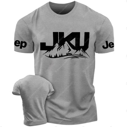JKU Jp Wrangler JK Unlimited Driving on a Winding Mountain Road T-Shirt