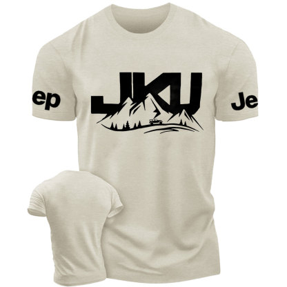 JKU Jp Wrangler JK Unlimited Driving on a Winding Mountain Road T-Shirt
