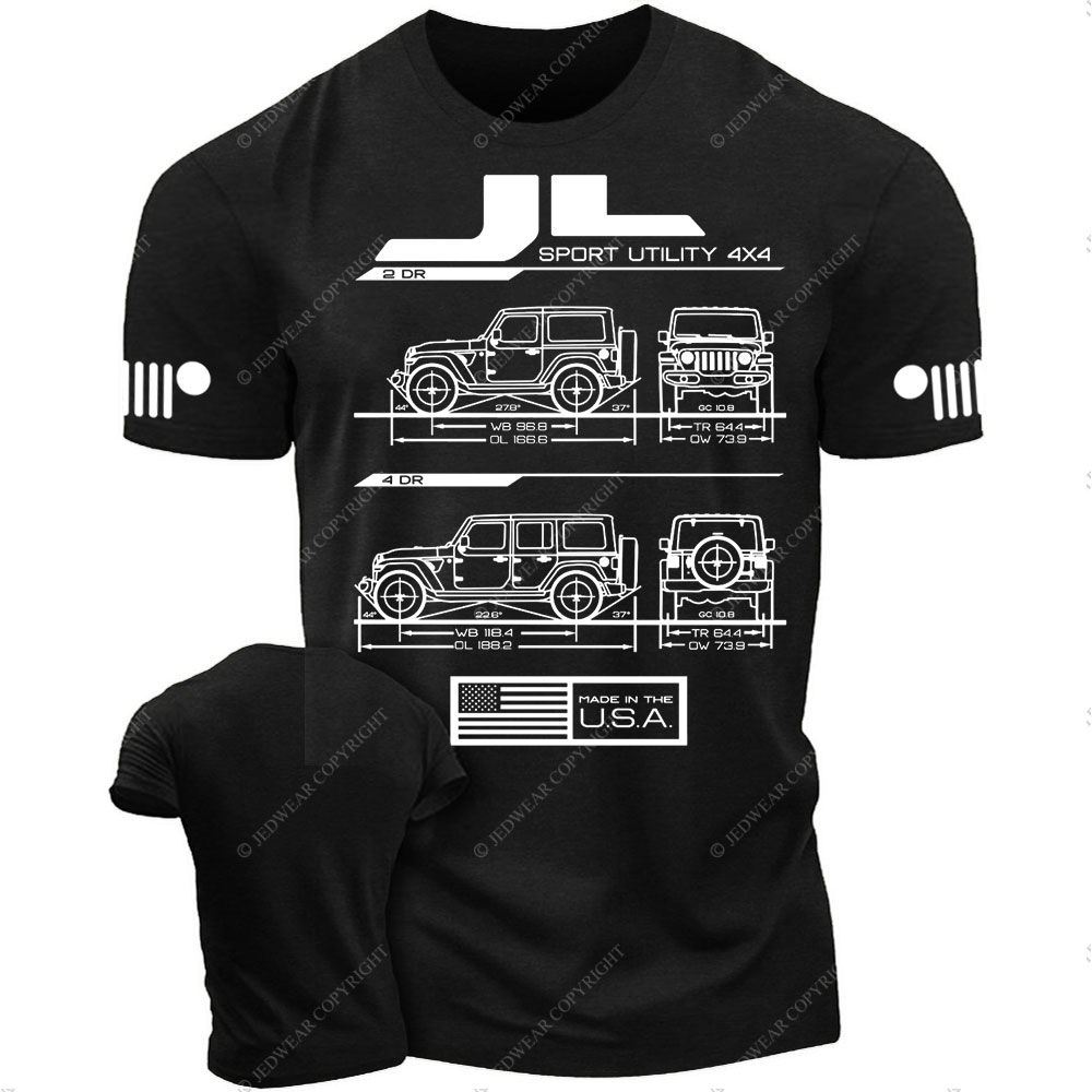 JL Wrangler Blueprint Jp T-Shirt