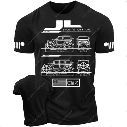 JL Wrangler Blueprint Jp T-Shirt