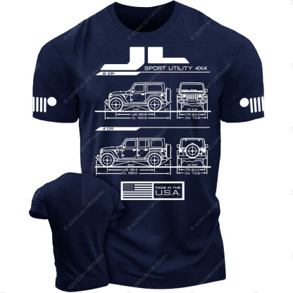 JL Wrangler Blueprint Jp T-Shirt