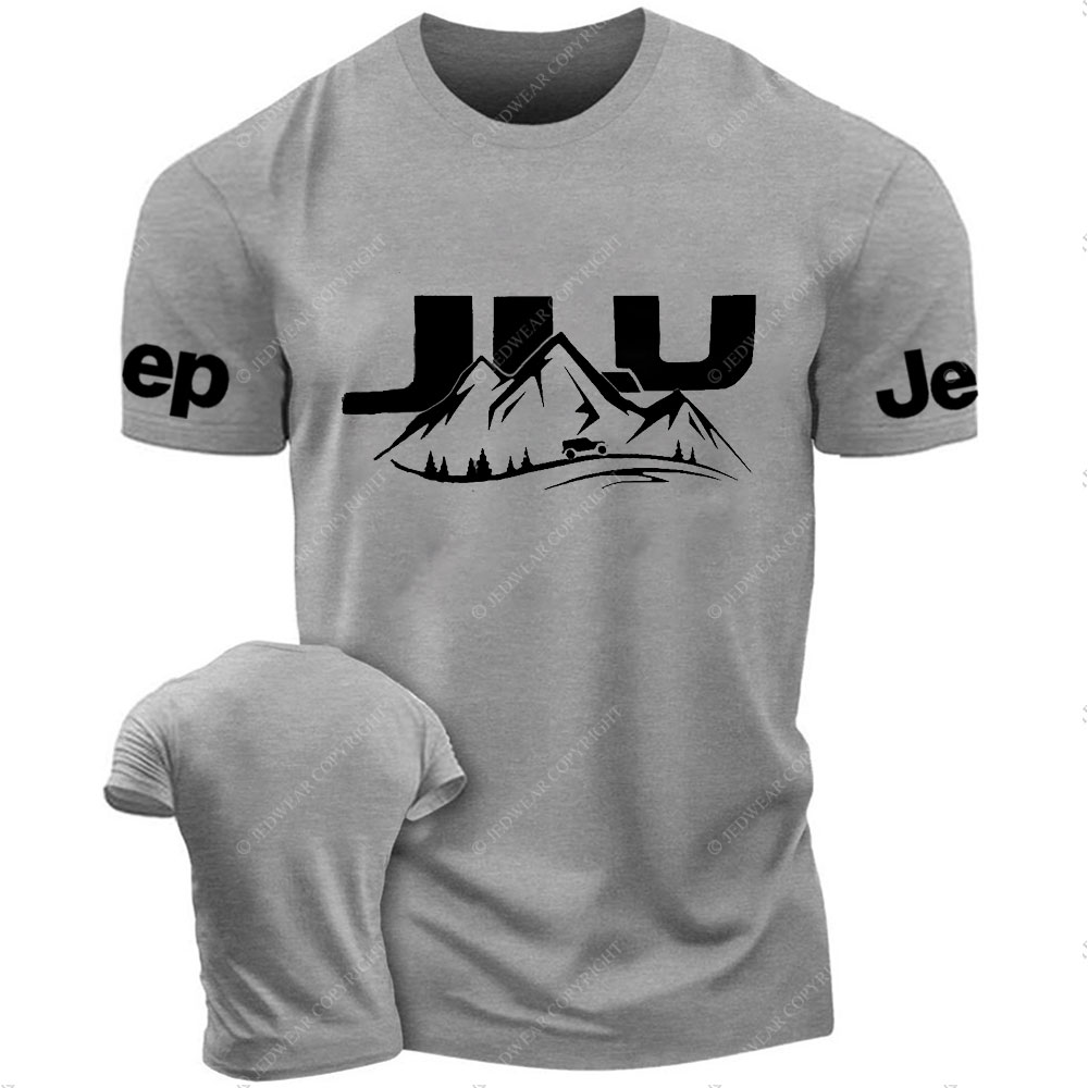 JLU Jp Wrangler JL Unlimited Driving on a Winding Mountain Road T-Shirt