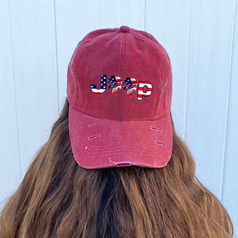 JP Skull American Flag Baseball Cap