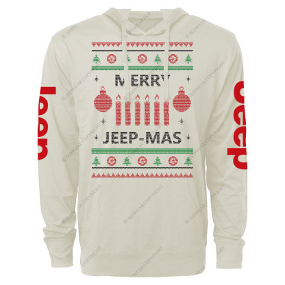 Merry Jp-Mas Ugly Christmas Oversized Lightweight Hoodie
