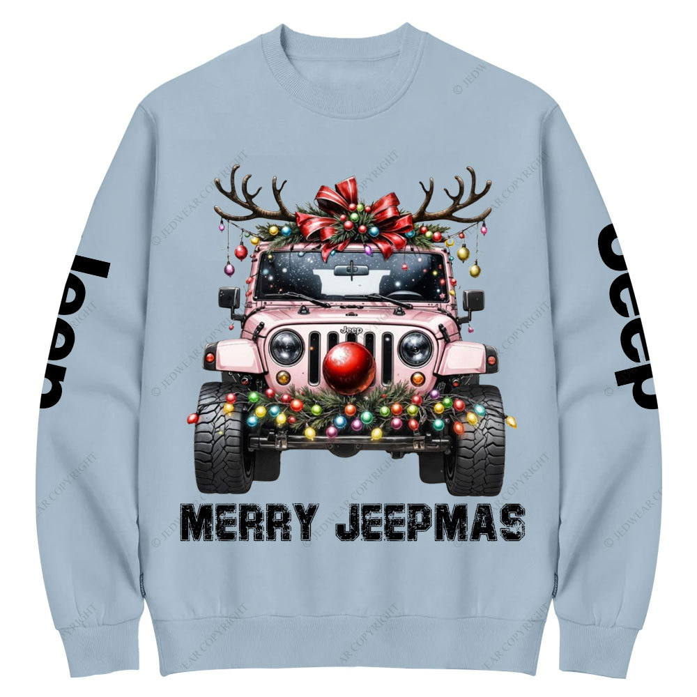 Merry Christmas Pink Jp Crew Neck Sweatshirt