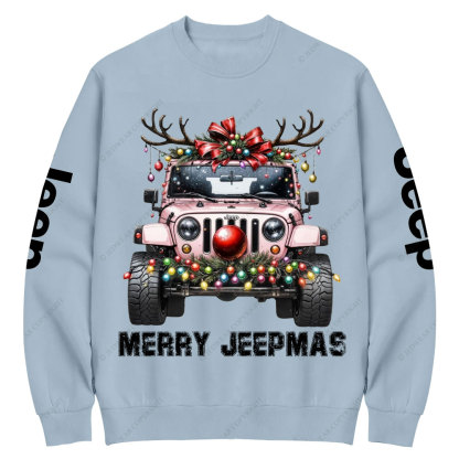 Merry Christmas Pink Jp Crew Neck Sweatshirt