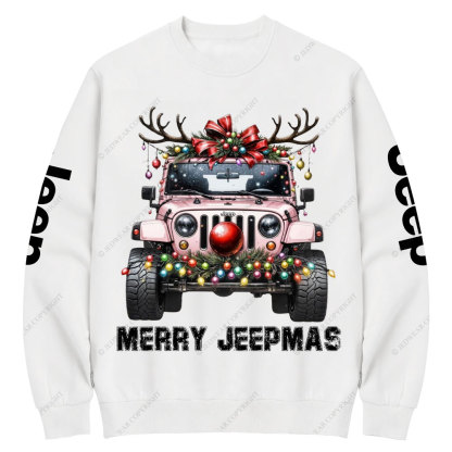 Merry Christmas Pink Jp Crew Neck Sweatshirt