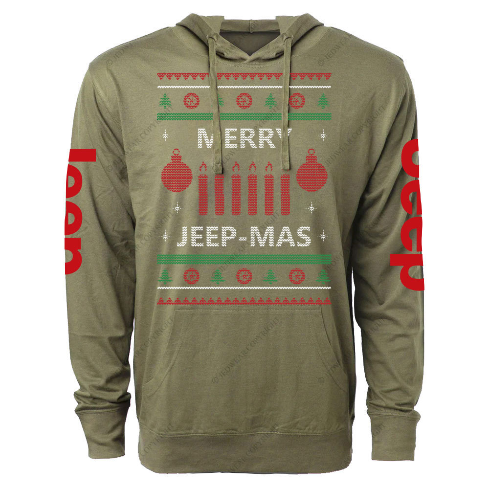 Merry Jp-Mas Ugly Christmas Oversized Lightweight Hoodie