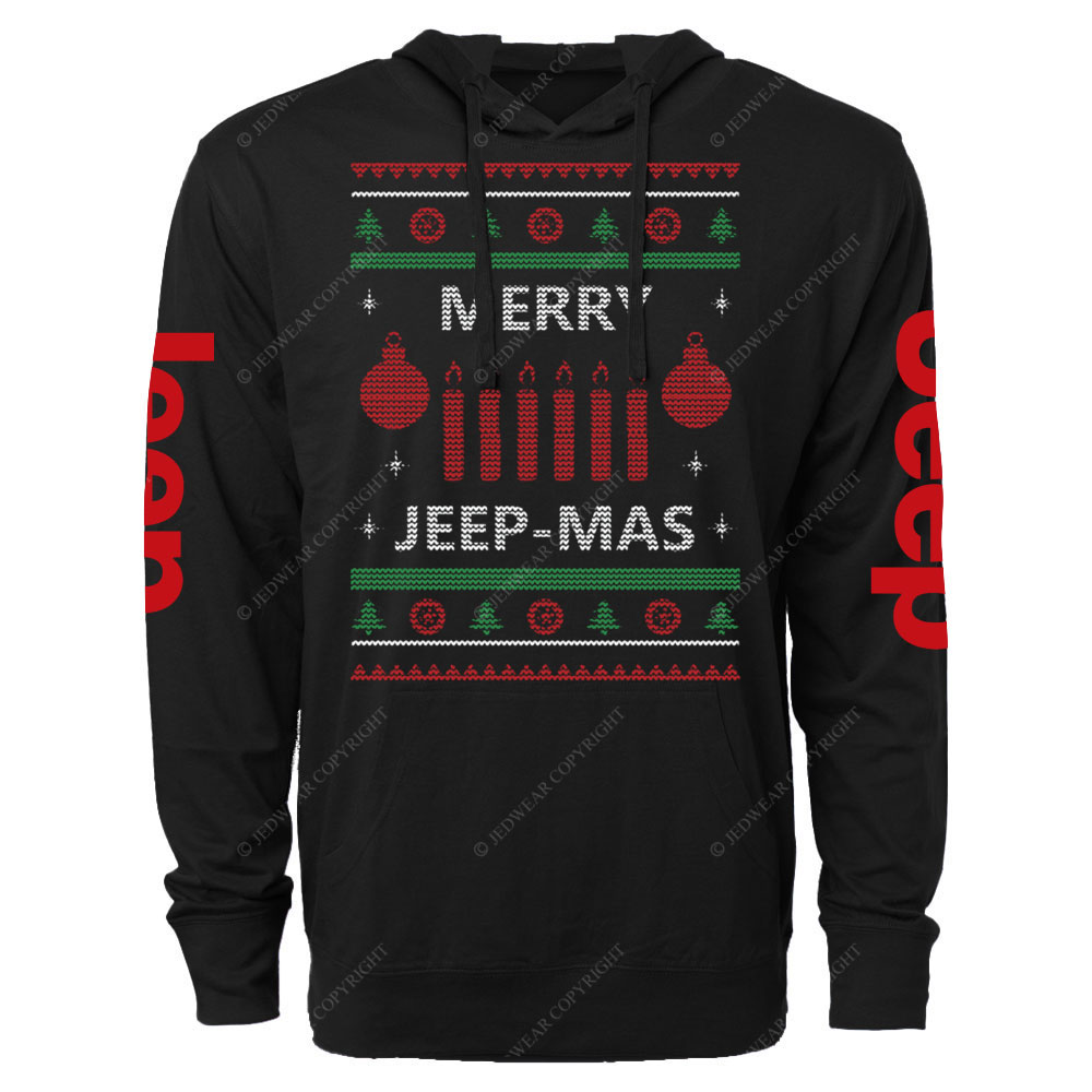 Merry Jp-Mas Ugly Christmas Oversized Lightweight Hoodie
