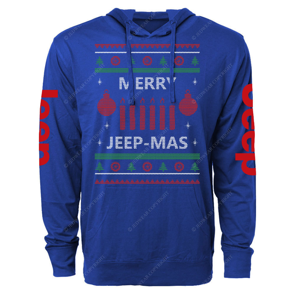 Merry Jp-Mas Ugly Christmas Oversized Lightweight Hoodie