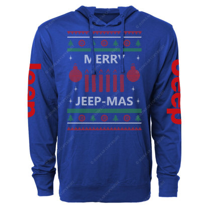 Merry Jp-Mas Ugly Christmas Oversized Lightweight Hoodie