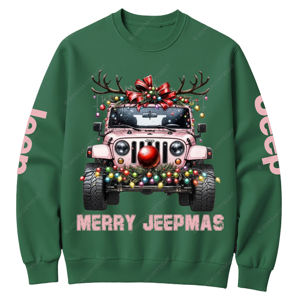 Merry Christmas Pink Jp Crew Neck Sweatshirt