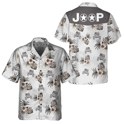 Jp And Hibiscus Pattern Hawaiian Shirt, Tropical Jp Shirt For Men & Woment