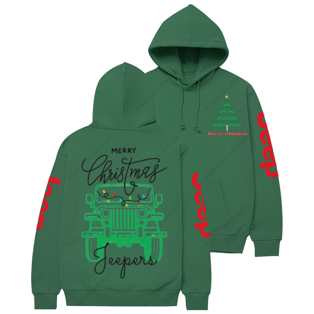 Merry Christmas Jper Jp Christmas Tree Casual Hoodie