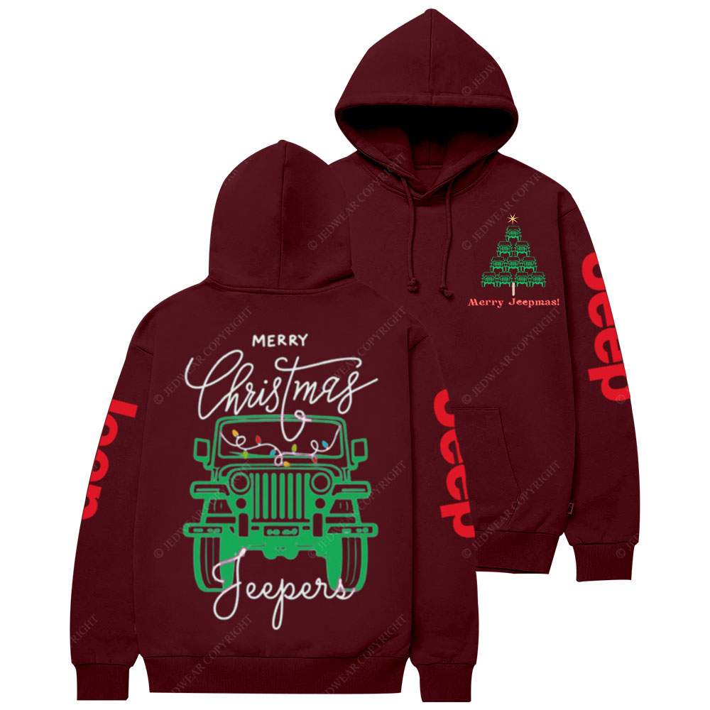 Merry Christmas Jper Jp Christmas Tree Casual Hoodie