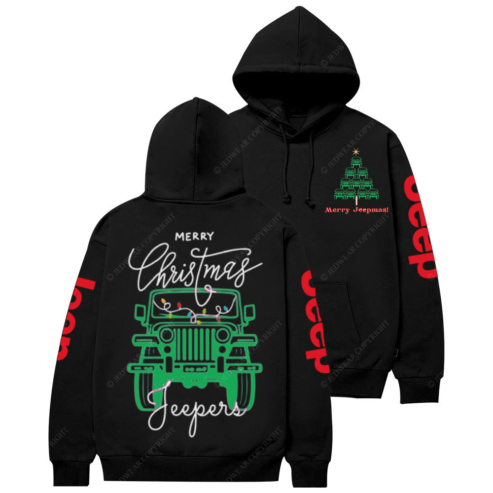 Merry Christmas Jper Jp Christmas Tree Casual Hoodie