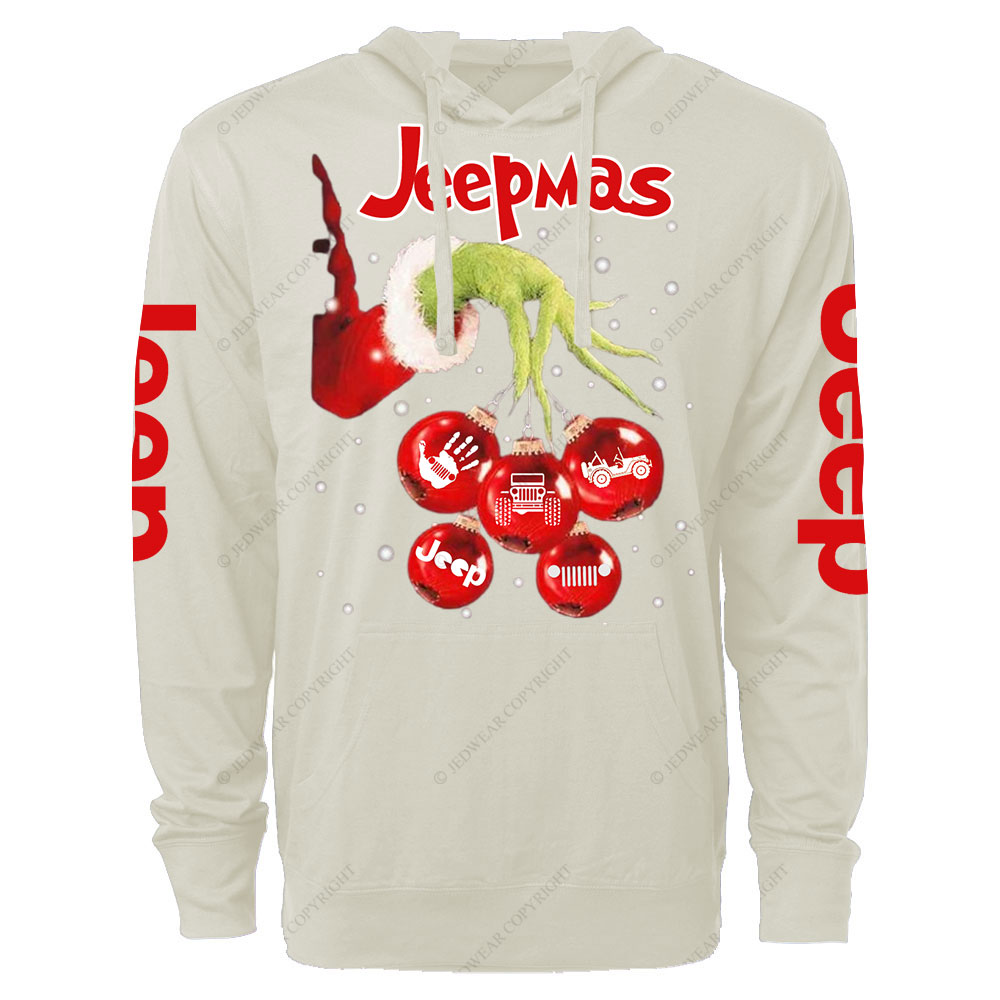 Hand Xmas Ball Jp Balls Oversized Lightweight Hoodie