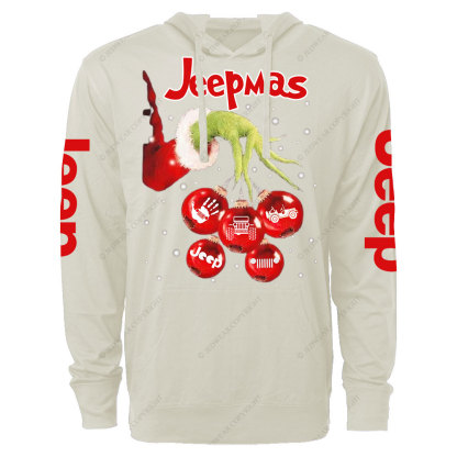 Hand Xmas Ball Jp Balls Oversized Lightweight Hoodie