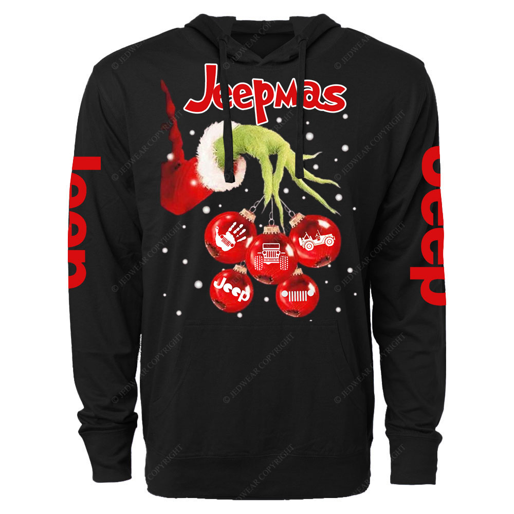 Hand Xmas Ball Jp Balls Oversized Lightweight Hoodie