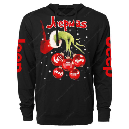 Hand Xmas Ball Jp Balls Oversized Lightweight Hoodie