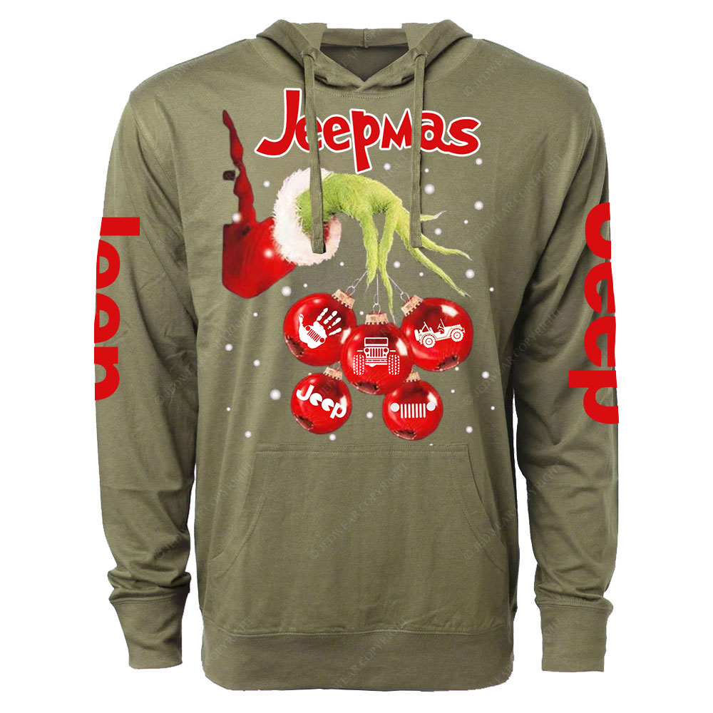 Hand Xmas Ball Jp Balls Oversized Lightweight Hoodie
