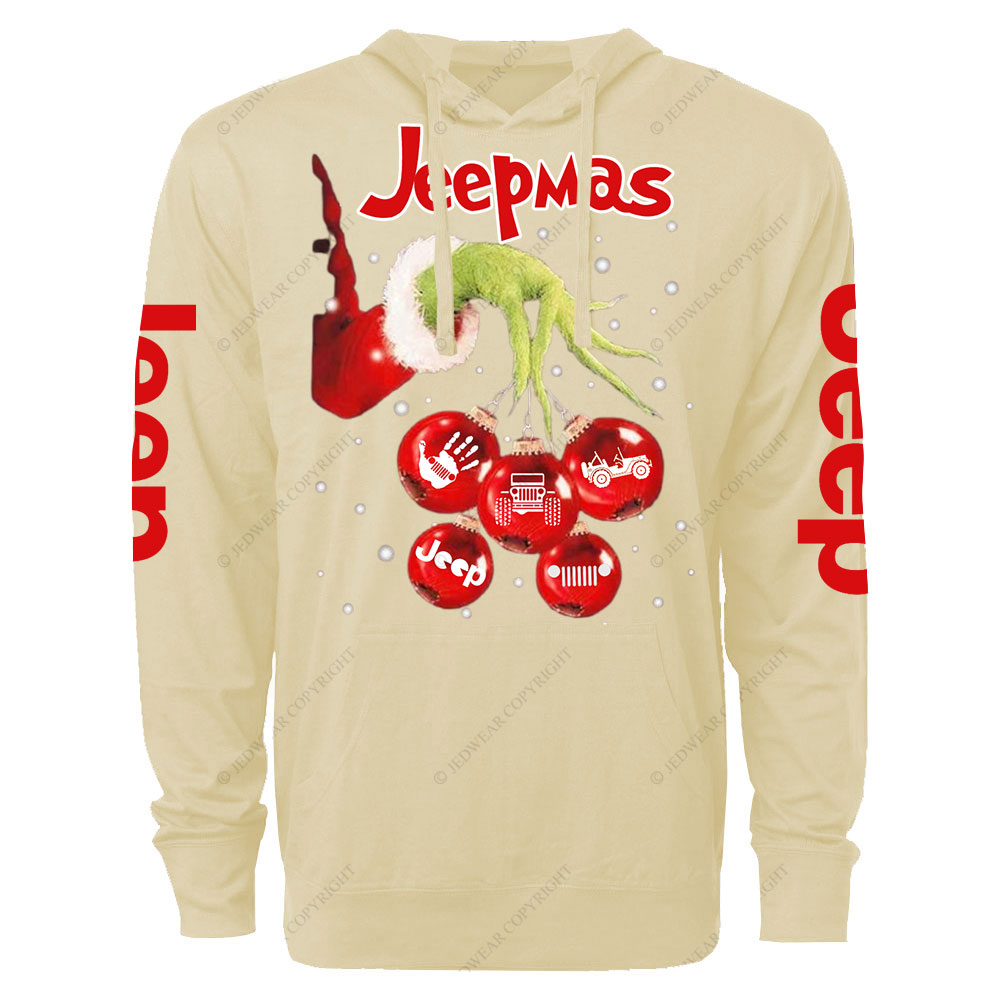 Hand Xmas Ball Jp Balls Oversized Lightweight Hoodie