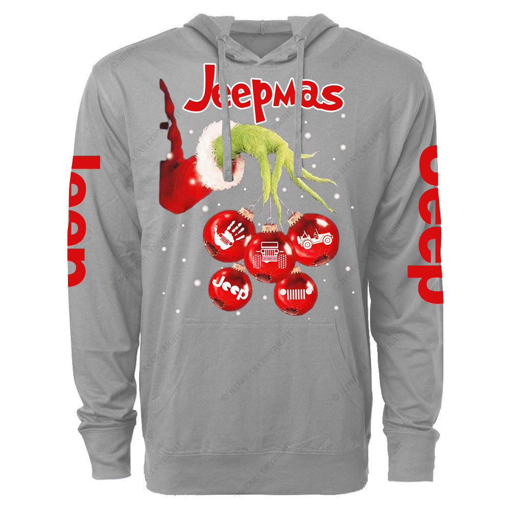 Hand Xmas Ball Jp Balls Oversized Lightweight Hoodie