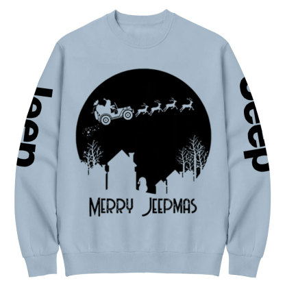 Merry Jpmas Santa Christmas Reindeer Crew Neck Sweatshirt