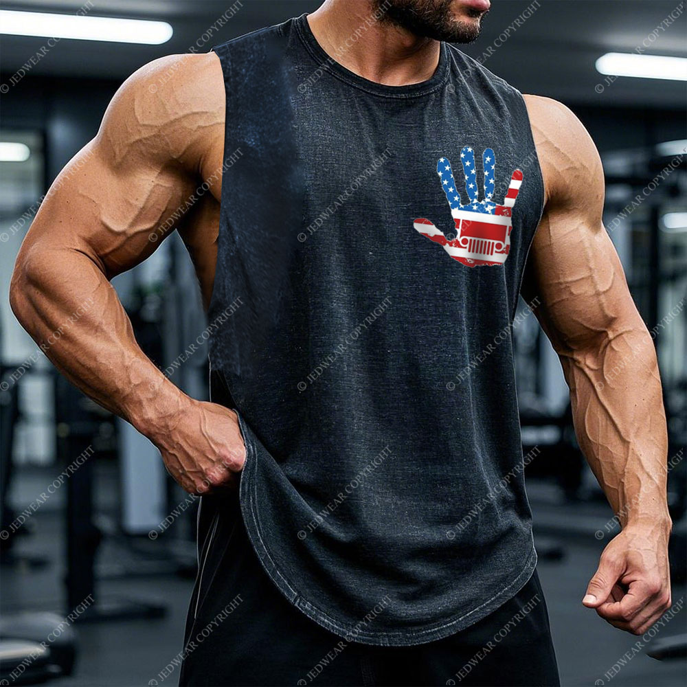 Jp Wave American Flag Men's Tank