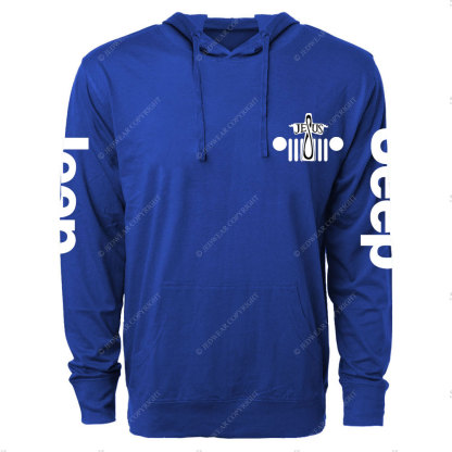 Jesus Cross Jp Grille Oversized Lightweight Hoodie