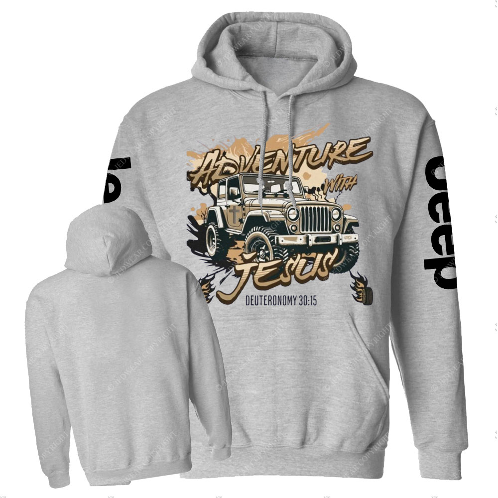 Adventure with Jesus Deut 30:15 Jp Lover Casual Hoodie
