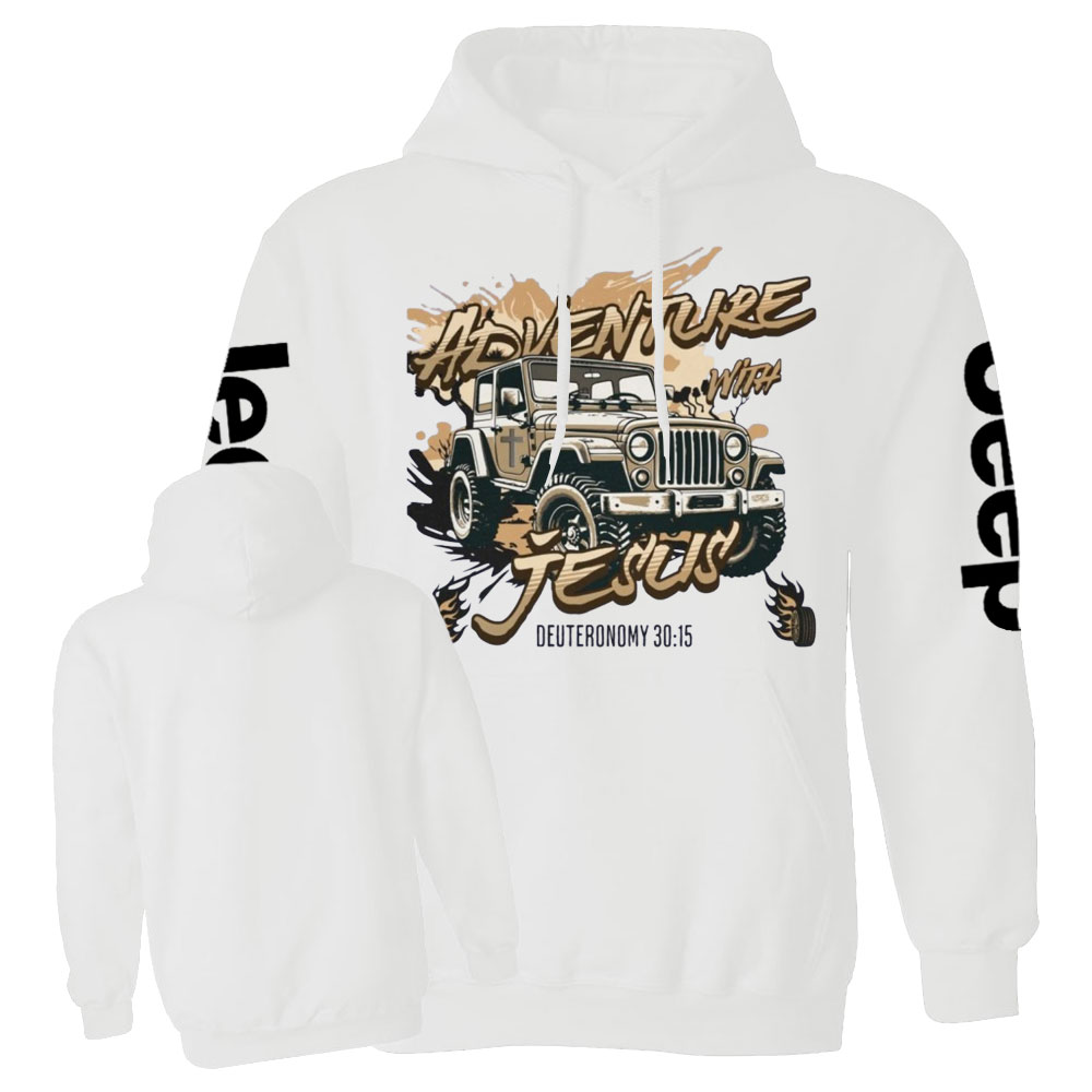 Adventure with Jesus Deut 30:15 Jp Lover Casual Hoodie
