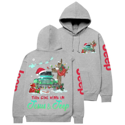 This Girl Runs On Jesus And Jp Casual Hoodie