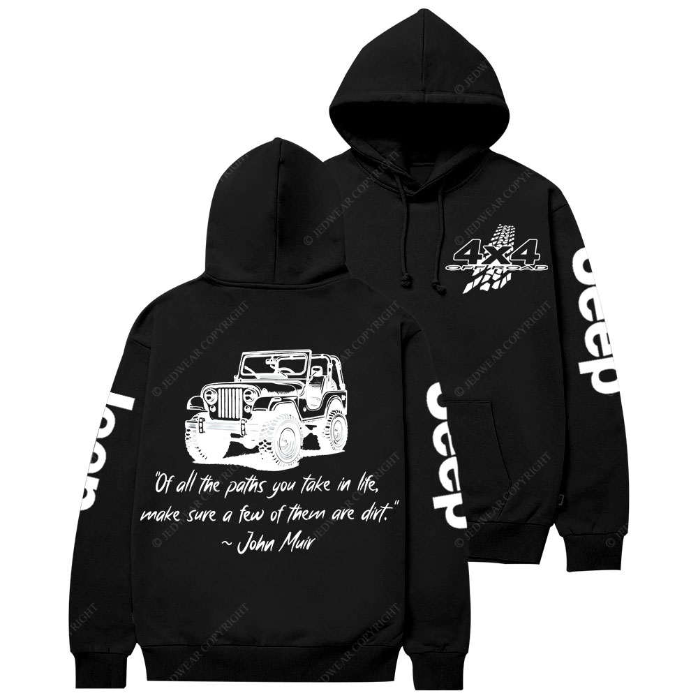 Dirt Path John Muir Quote Jp Offroad Casual Hoodie
