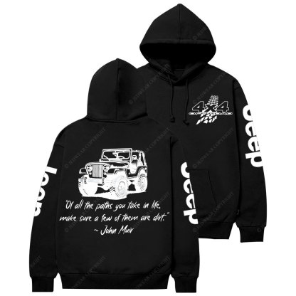 Dirt Path John Muir Quote Jp Offroad Casual Hoodie