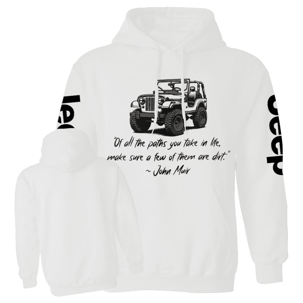 Dirt Path John Muir Quote Jp Funny Casual Hoodie