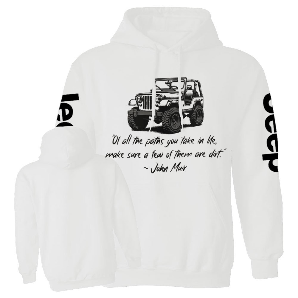 Dirt Path John Muir Quote Jp Funny Casual Hoodie