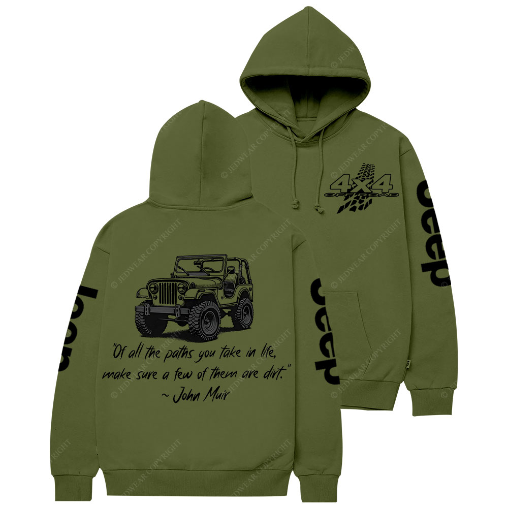 Dirt Path John Muir Quote Jp Offroad Casual Hoodie