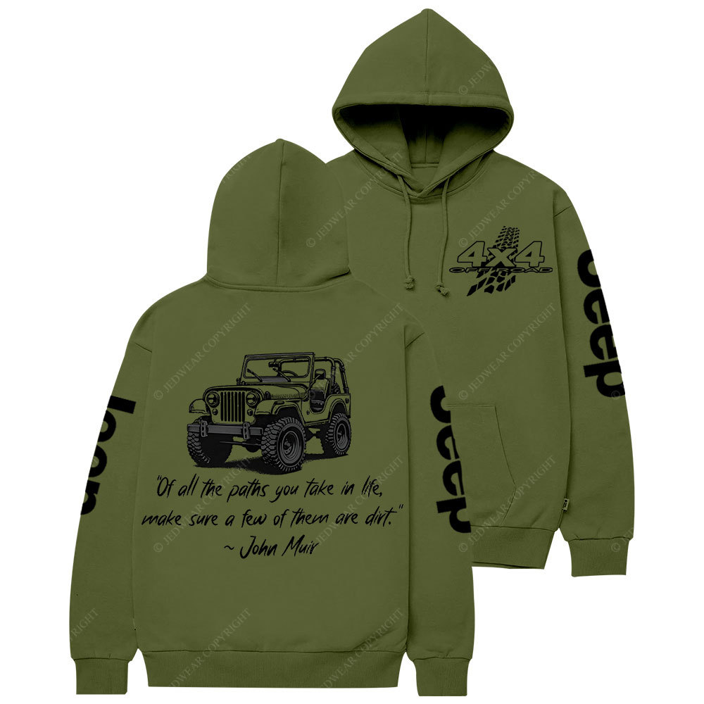 Dirt Path John Muir Quote Jp Offroad Casual Hoodie