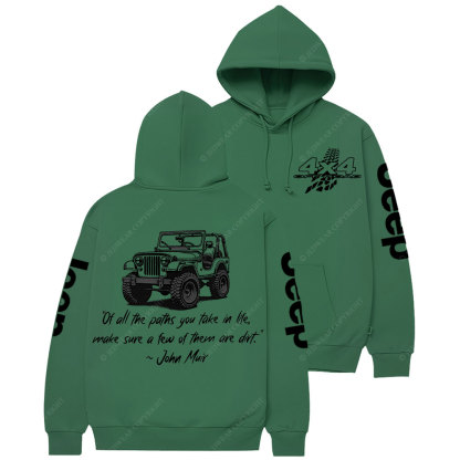 Dirt Path John Muir Quote Jp Offroad Casual Hoodie