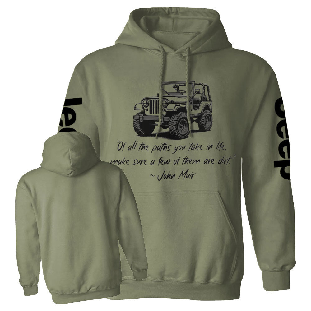 Dirt Path John Muir Quote Jp Funny Casual Hoodie